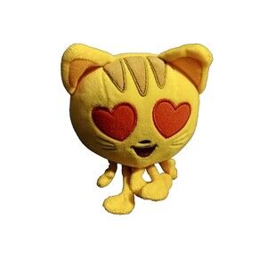 Ty Beanie Babies 42294 Cat with Heart Eyes Emoji Movie Great Condition